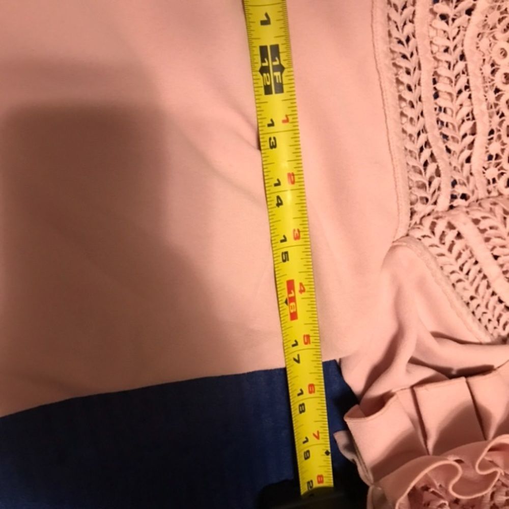 Ted Baker London Lucila Blush Pink Shift Mini Dress With Panels 4 - Picture 12 of 14